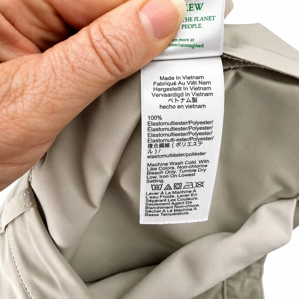 J.Crew Mens 7 Inch Tech Shorts Stone Beige Tan Size 38 NWT